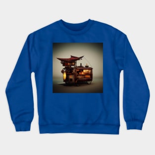 Steampunk Tokyo Ramen Cart Crewneck Sweatshirt